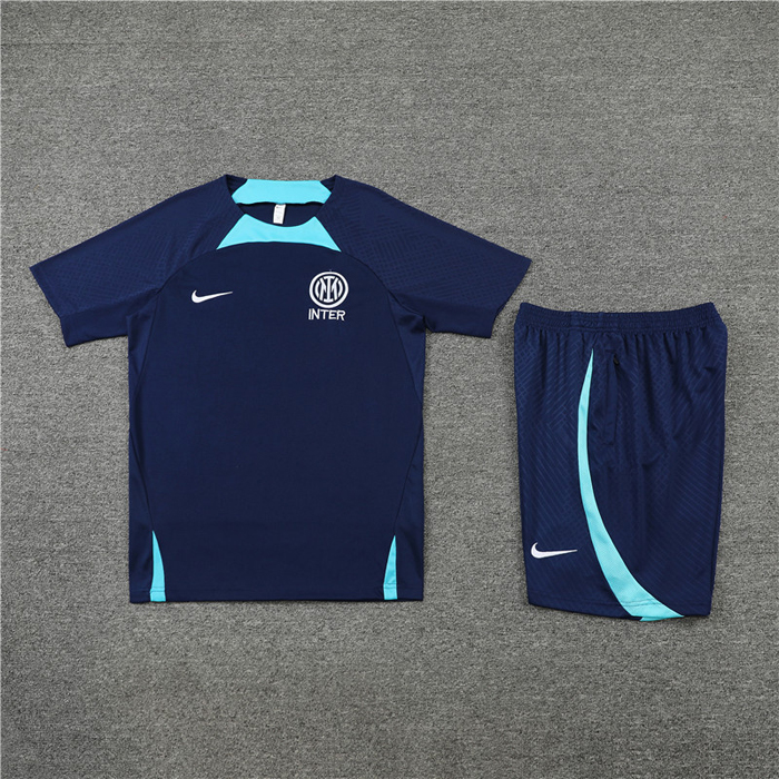 Chandal del Inter Milan Manga Corta 2022-2023 Azul - Pantalon Corto